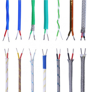 PVC/Silicone/FEP/Stainless steel/Fiberglass insulation  K /J/E/T/N type  Thermocouple Wire Compensation Cable Extension Wire