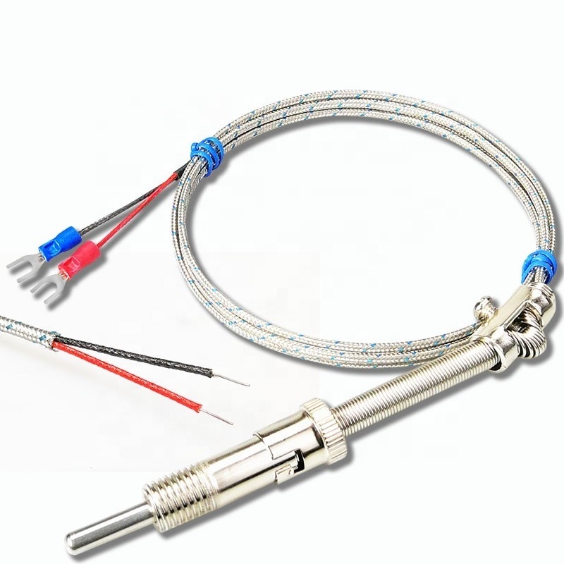 K J Type Screw Thermocouple M6 M8 Bayonet  K type thermocouple Temperature Sensor WRNT-02  E PT100 Injection Molding Machine