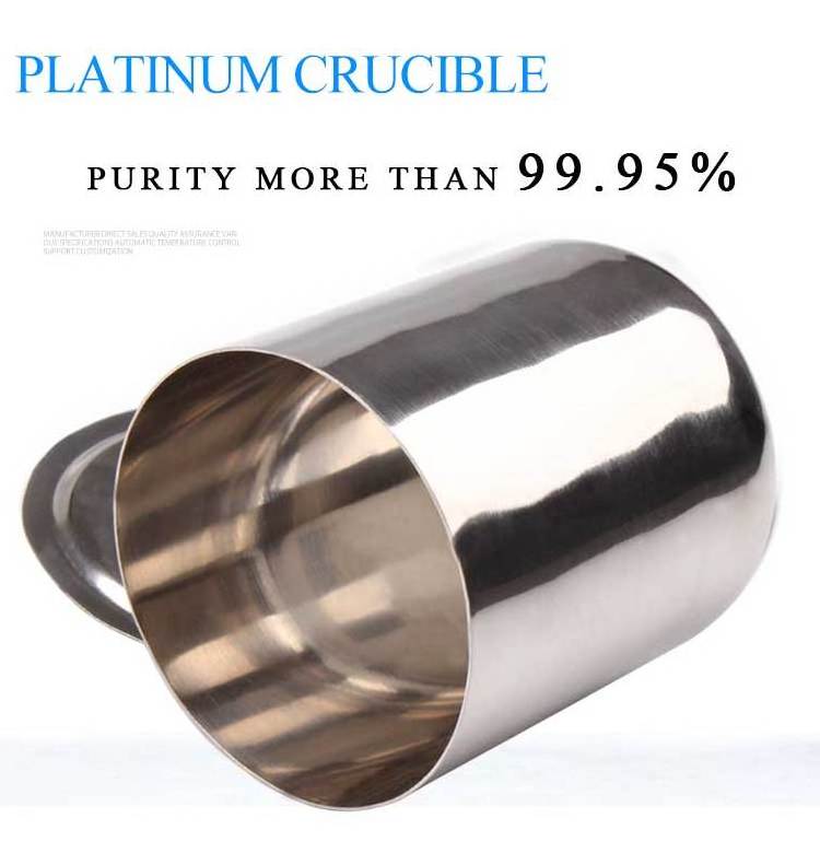 20ml 30ml 50ml 100ml 99.99% purity  Platinum crucible for ash testing