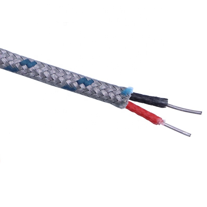 PVC/Silicone/FEP/Stainless steel/Fiberglass insulation  K /J/E/T/N type  Thermocouple Wire Compensation Cable Extension Wire