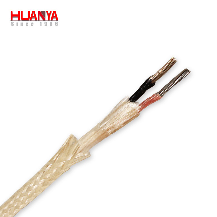 High temperature fiberglass insulation C/D type Tungsten Rhenium compensating wire/cable