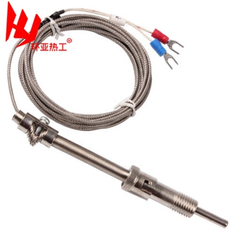 K J Type Screw Thermocouple M6 M8 Bayonet  K type thermocouple Temperature Sensor WRNT-02  E PT100 Injection Molding Machine