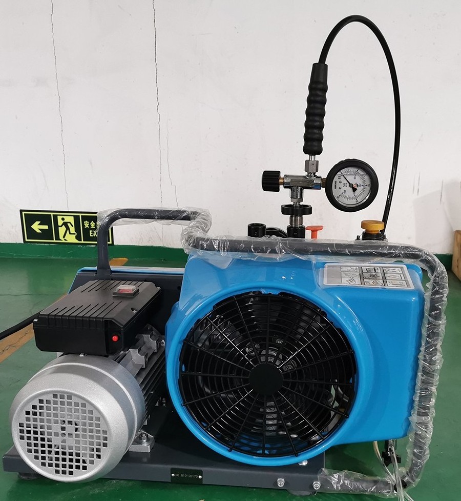 100L/min Portable 300 Bar 4500 Psi High Pressure Air Compressor Scuba Diving Breathing Filling Pump