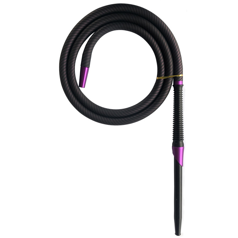 high quality Matte Silicon Rubber Hookah Hose Pipe With Aluminum handle Shisha pen