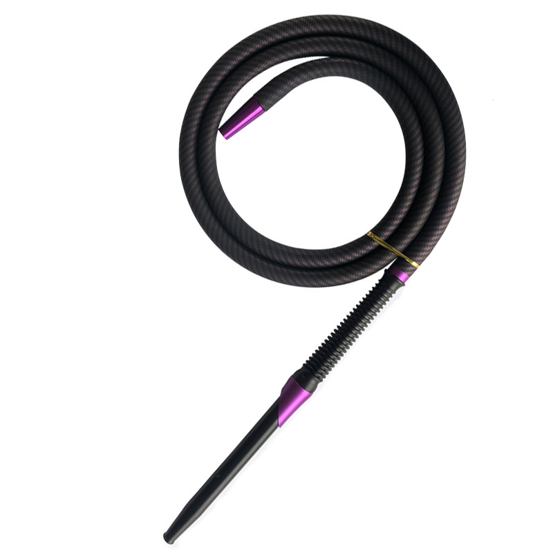 high quality Matte Silicon Rubber Hookah Hose Pipe With Aluminum handle Shisha pen