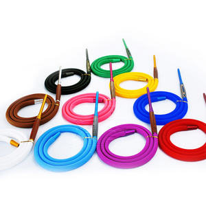 2021 Hot sale Silicon Retractable Khalil Leather Rubber Silicone Hookah Hose