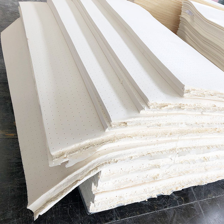 High Quality Latex Foam Factory Low Price Natural Customized Thickness Different Size Rubberized Sheet Mattress Topper Roll