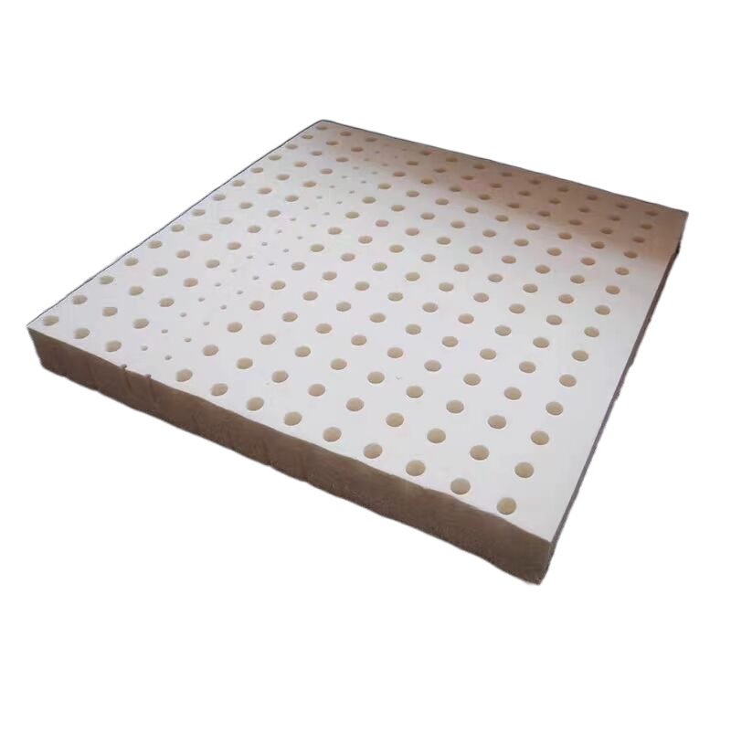 Customized Hot Sale Comfortable Natural Latex Foam Punched Scrap Cushion Cover Sitting Layer Rubberized Sheet Mattress Topper