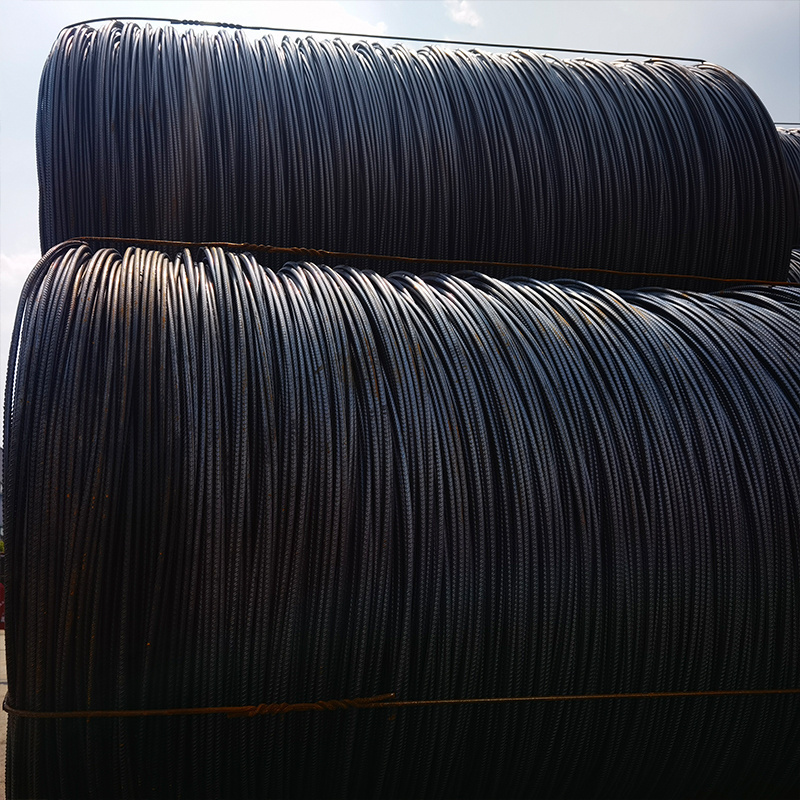 High Quality HRB400 Gr40 Gr60 Thread Deformed Iron Reinforcing Low Carbon Steel Wire Rod Steel Rebar Coil for Construction