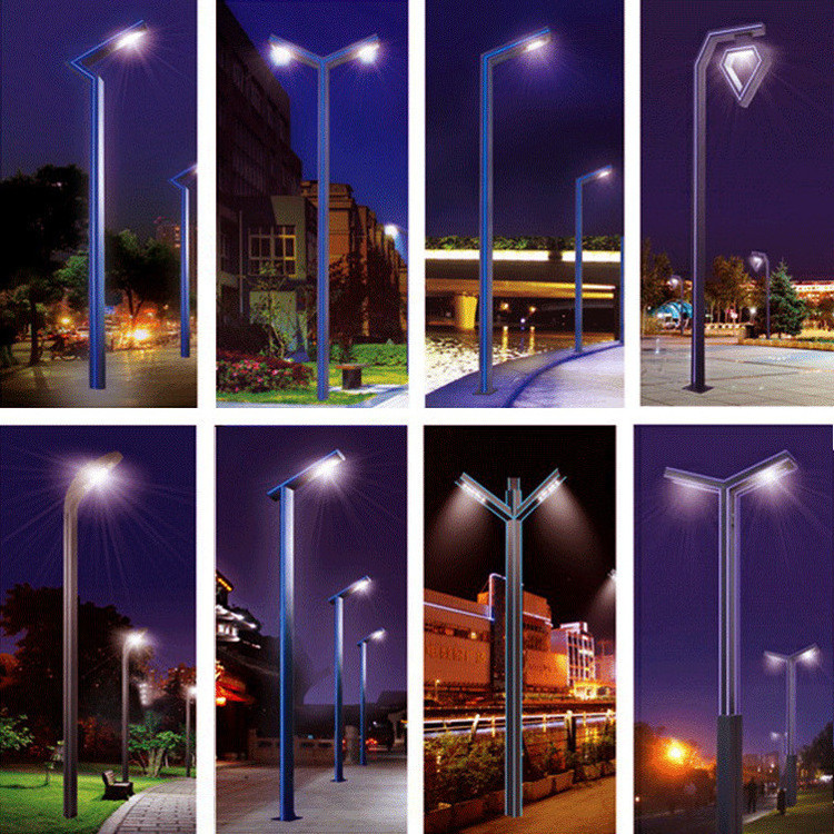 Hot sale 3m 4m 5m aluminum alloy stadium metal decorative solar mount pole