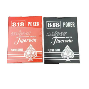 Wholesale Custom Poker 818 Naipes Tiger Win Playing Cards