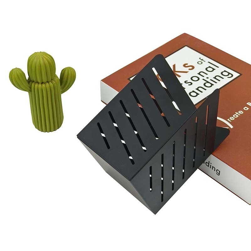 Wholesale Square Desk Organizer Pen Holder Hot Sell Decorative Metal Pen Holder