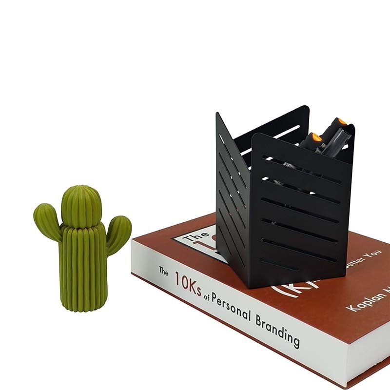 Wholesale Square Desk Organizer Pen Holder Hot Sell Decorative Metal Pen Holder