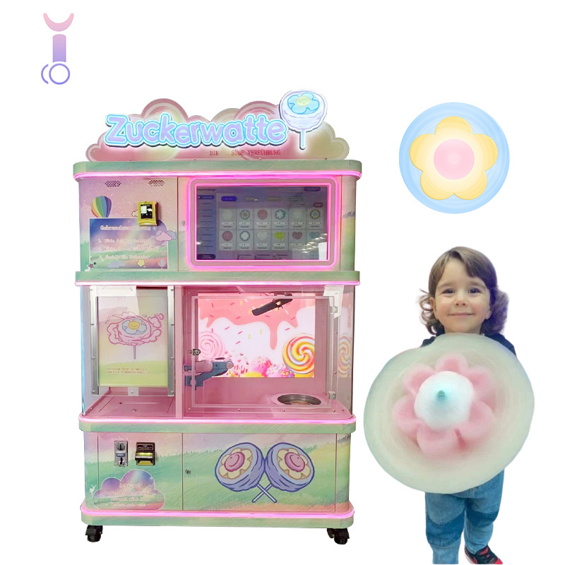 Vending Experience in High Traffic Areas the electronic smart vending cotton candy machine 1 pice