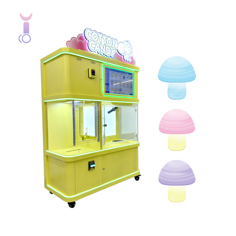 Treat Your Guests:Quick and Easy Hot Selling Magic Automatic Cotton Candy Automat vending Machine