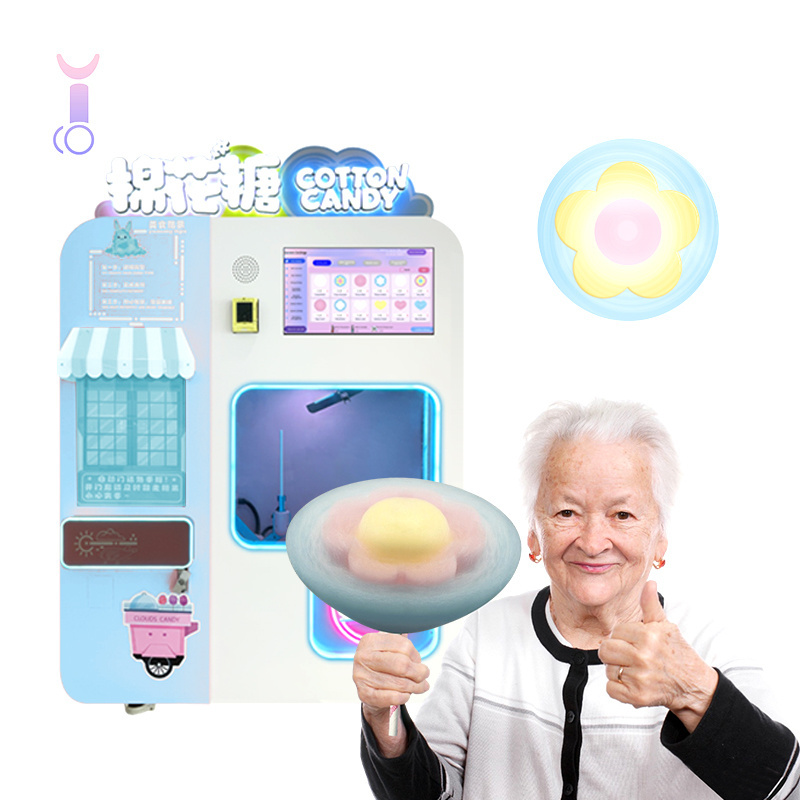 For Commercial Spaces Revolutionary semi automatic cotton candy trade vending machine