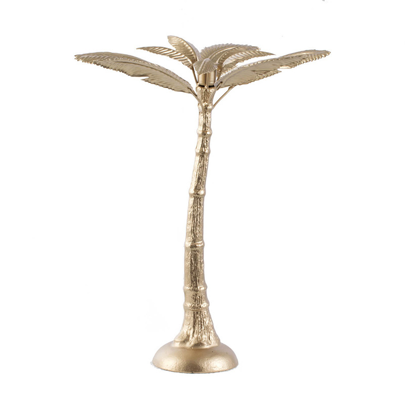 Palm tree-shaped candle holder  Gold Candle Holder for Taper Candles, Decorative Candlestick Holder for Wedding