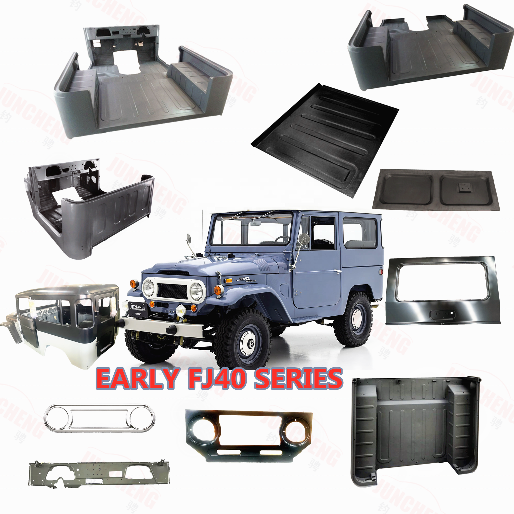 Land cruiser 40 45  FJ40 FJ43 FJ45 HJ45 BJ40 door,hood,bonnet,tailgate,fender roof Restoration body parts and accessories