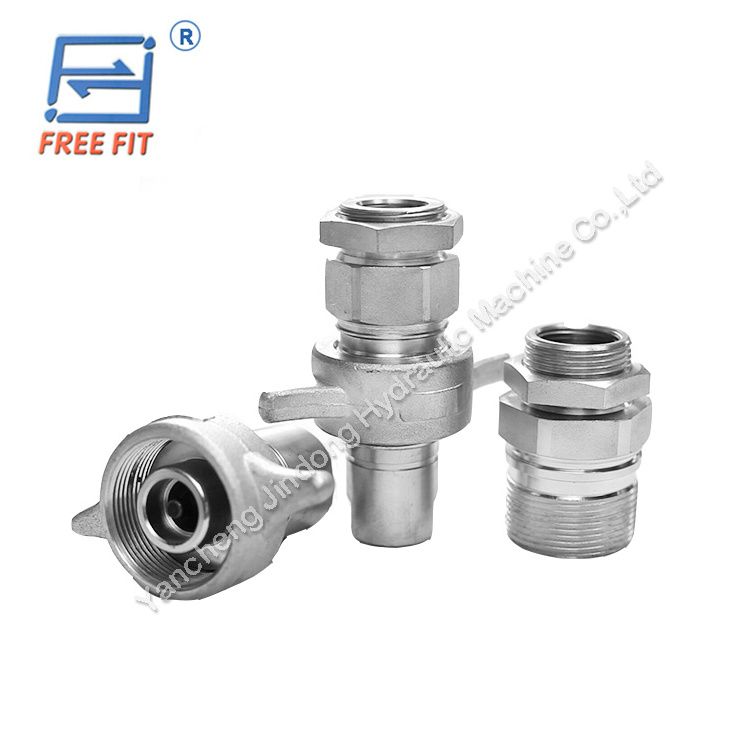 swage-lok  1 inch screw type thread connect VCR series female and male part hydraulic fitting hydraulic quick coupler