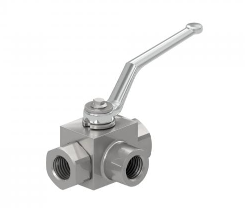 High pressure carbon steel 3 way shut off hydraulic ball valve hydraulic valve