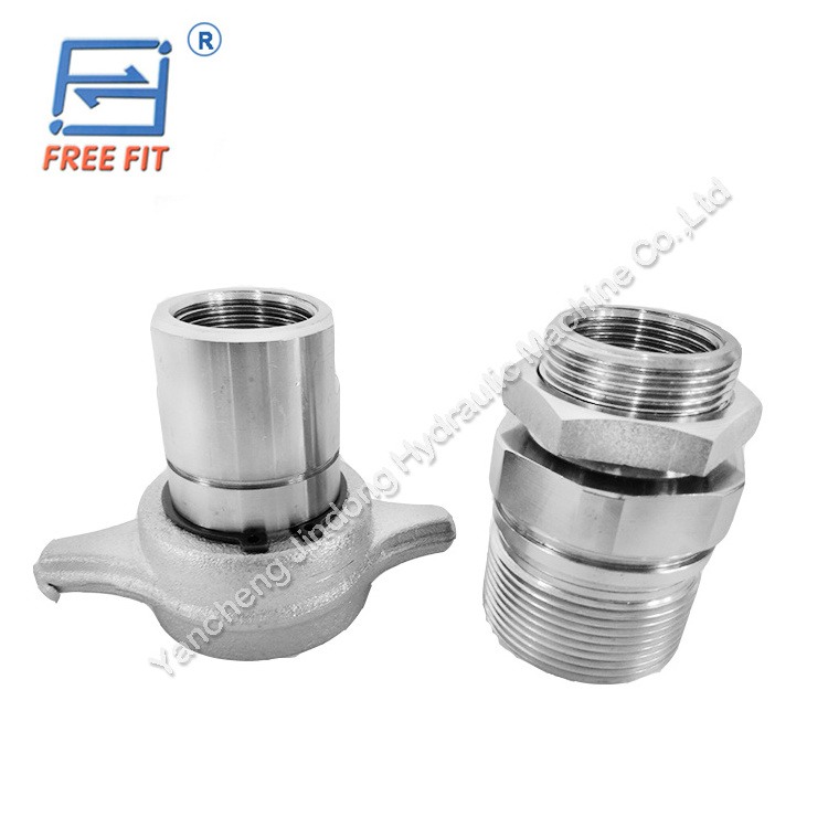 swage-lok  1 inch screw type thread connect VCR series female and male part hydraulic fitting hydraulic quick coupler