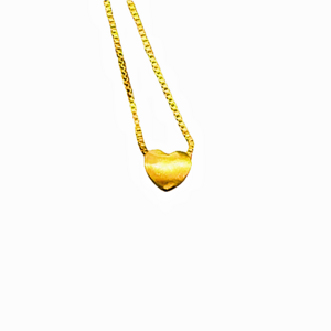 Factory direct fashion sand gold necklace women 24k copper gold plated Vietnam small heart jewelry