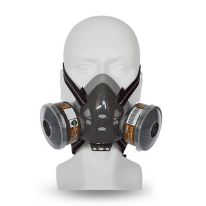 High Quality Half Full Face Rubber Particulate Respirator with Double Filters Gas Mask for Dust Enviroment