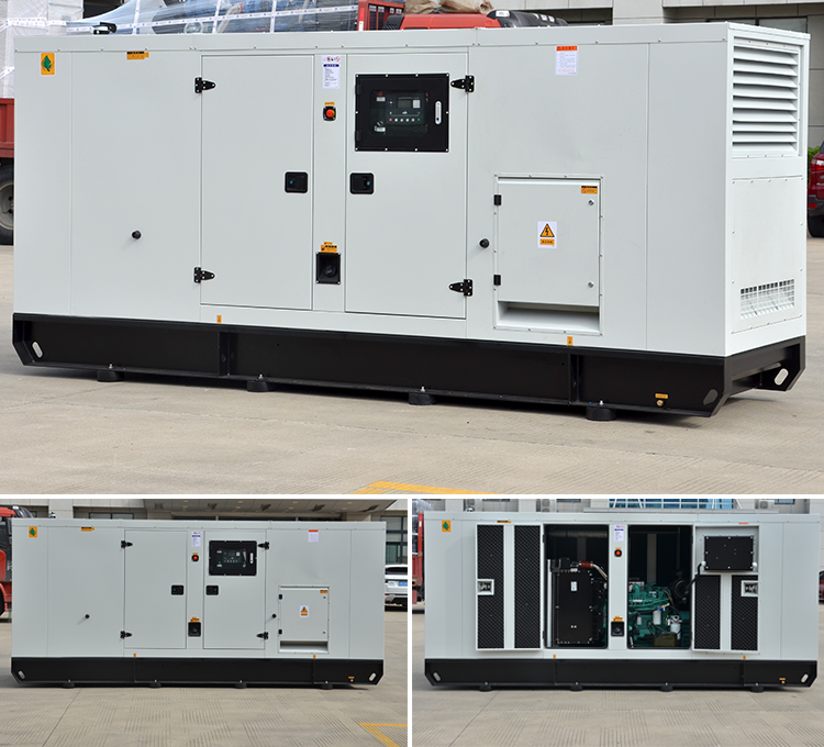 Powered by high quality engine  600kw 750kva electric start diesel generator for water cooled and ATS