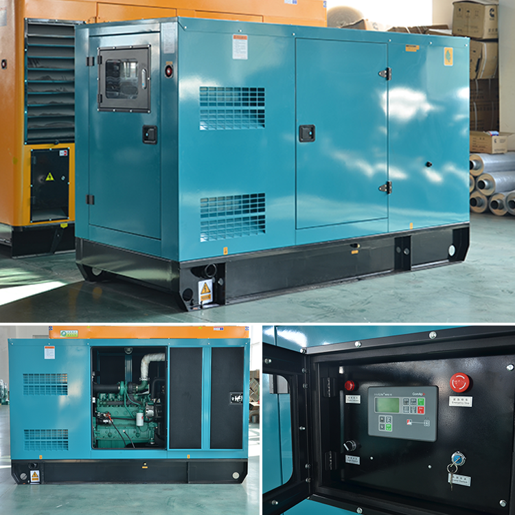 Soundproof canopy 125 kva genset 100 kw diesel generator with good engine brand and quality