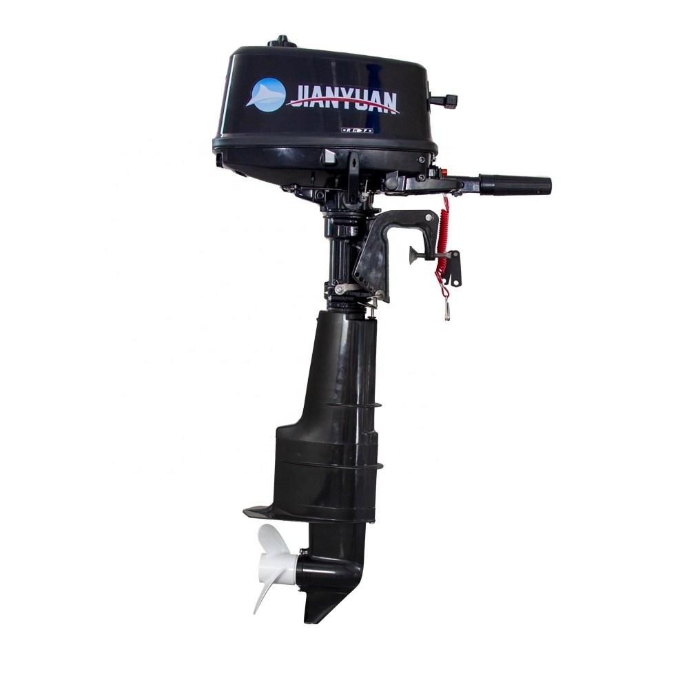 China Jianyuan 2-stroke 5-hp portable marine engine suitable for small boats. Marine engine/outboard engine/marine engine