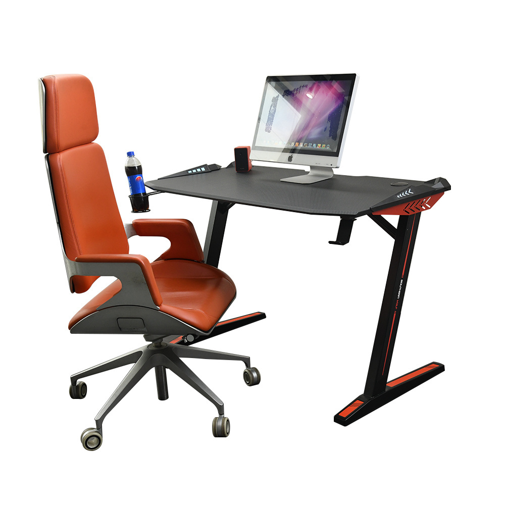 Factory Price Ergonomic Multi-Function Easy Install Z Shape Game Table Mesas Gamer Gaming Table