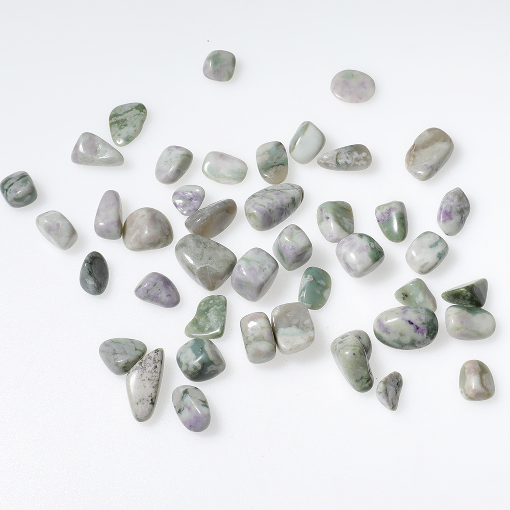 Factory price crystal healing stones Jixiang jade irregular tumbled stones