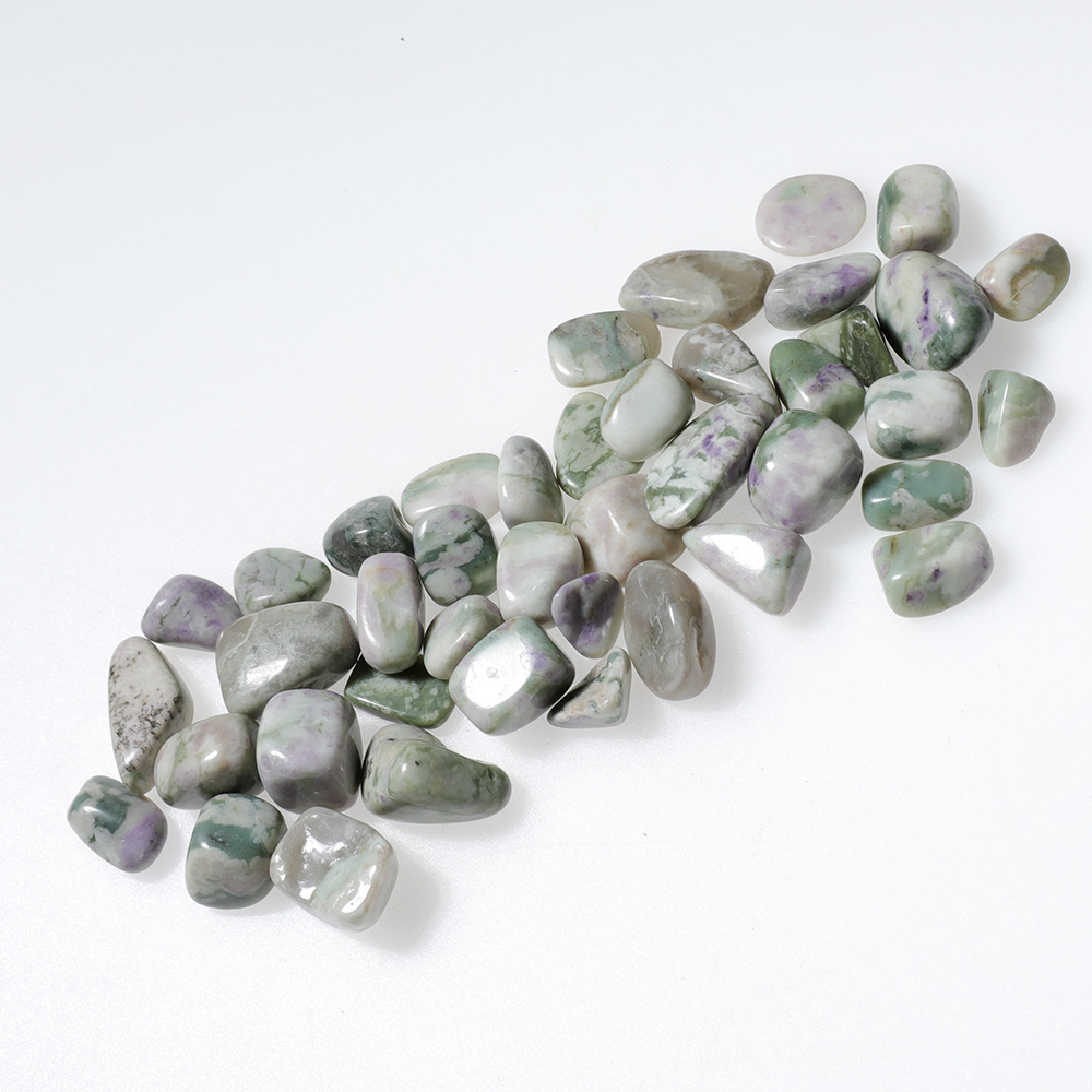 Factory price crystal healing stones Jixiang jade irregular tumbled stones