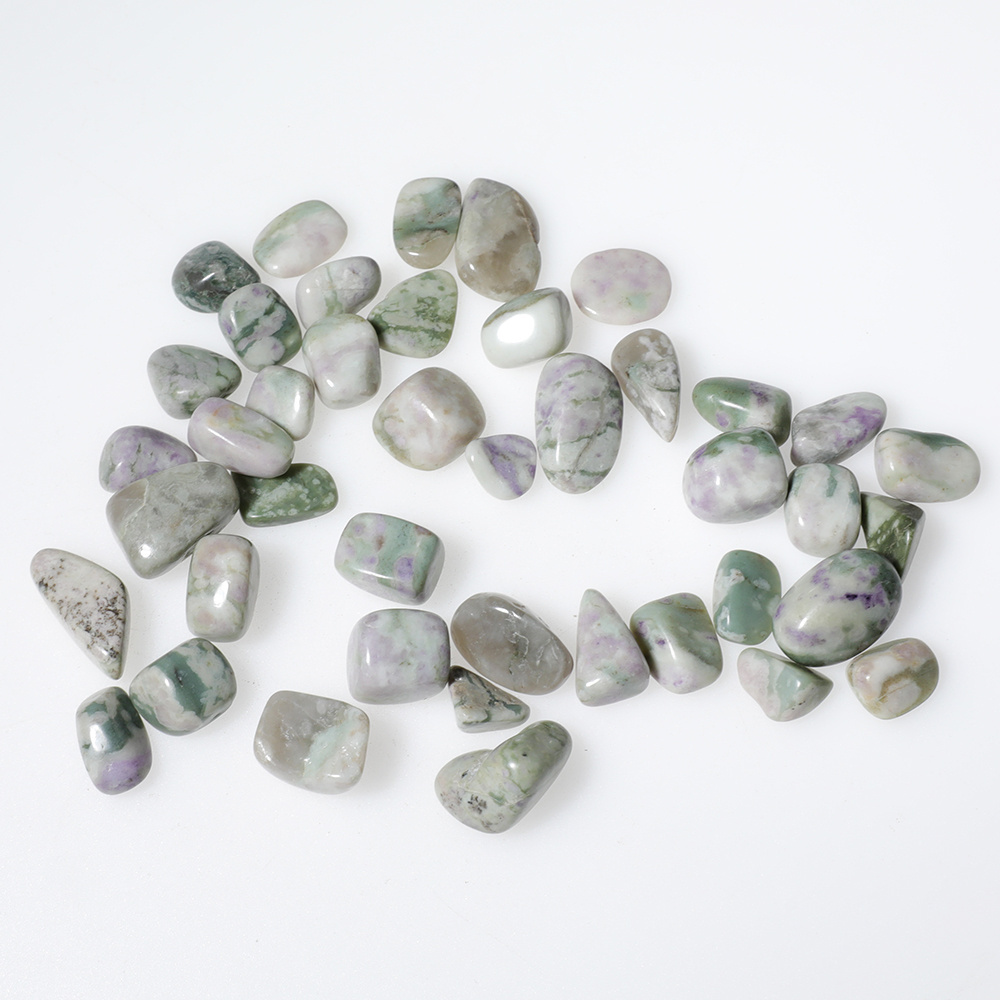 Factory price crystal healing stones Jixiang jade irregular tumbled stones