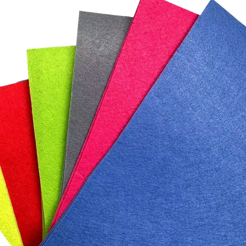 Color felt cloth back adhesive sound wall felt background chemical fiber felt non-woven scientific nonwoven felt