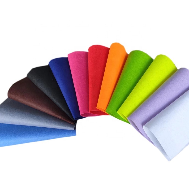 Color felt cloth back adhesive sound wall felt background chemical fiber felt non-woven scientific nonwoven felt