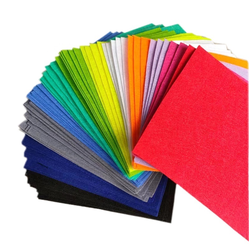 Color felt cloth back adhesive sound wall felt background chemical fiber felt non-woven scientific nonwoven felt