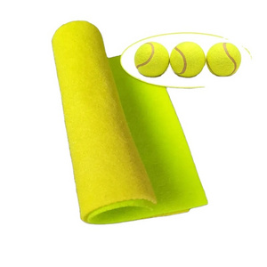 Tennis cloth fabric 1-3mm fluorescent color felt soft polyester fiber needled cloth tennis ball