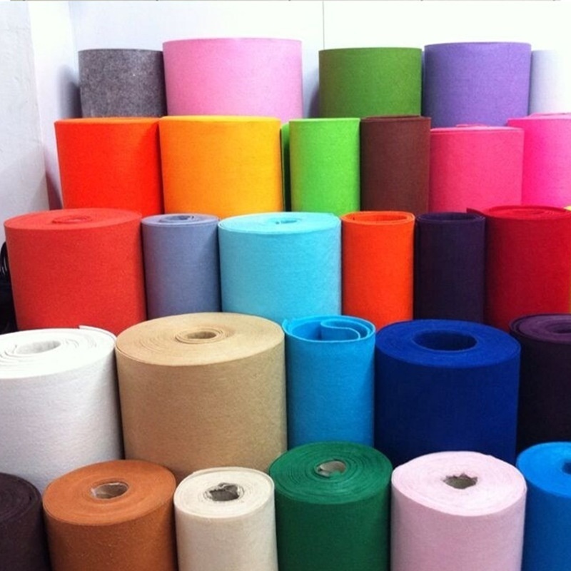 Color non-woven kindergarten handmade diy non-woven needled wholesale 1MM non-woven 40-color felt