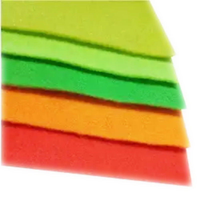 Tennis cloth fabric 1-3mm fluorescent color felt soft polyester fiber needled cloth tennis ball