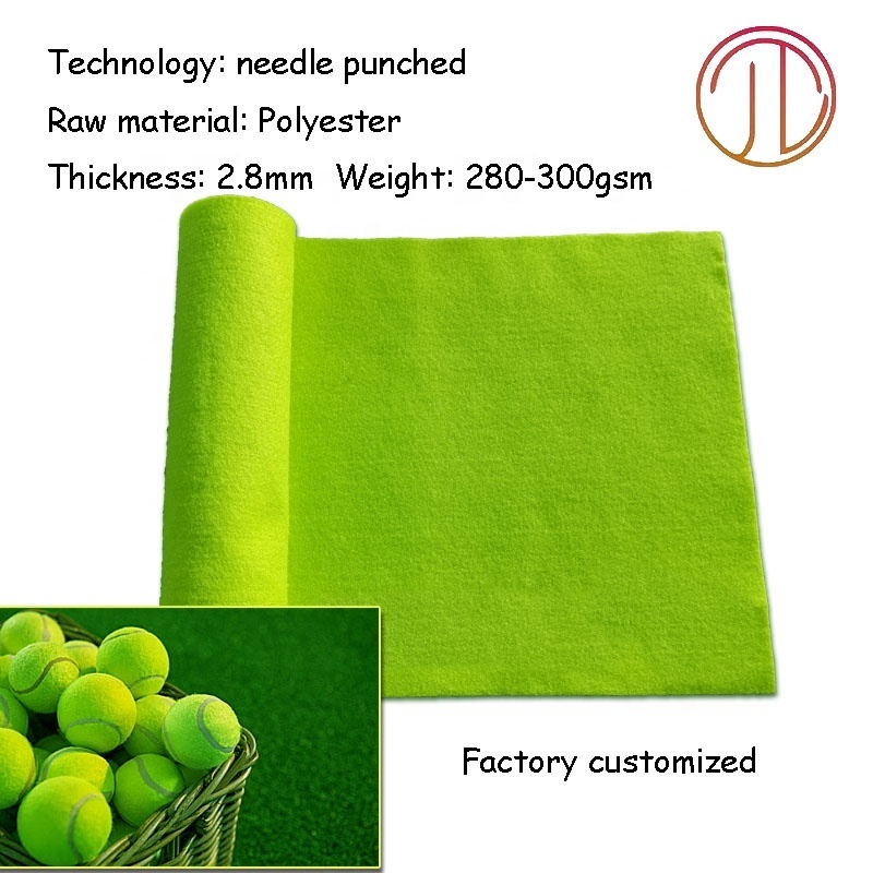 Factory Custom 280gsm-300gsm Tennis Ball Felt Needle Punched Felt Fabric for Tennis Ball