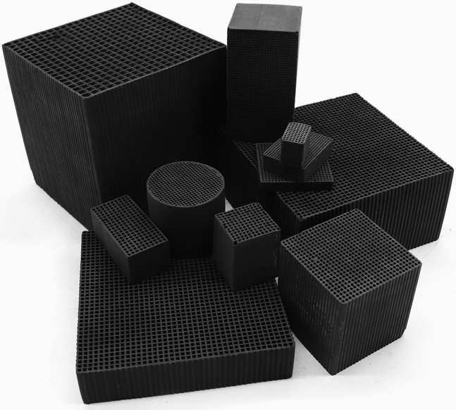 High Adsorption Coapacity Cube Square Honeycomb Shaped Activated Carbon Block for VOC Air/waterr Treatment