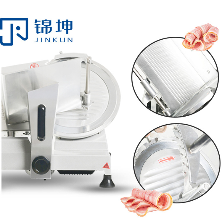 Aluminum alloy body 250mm blade commercial  semi auto bread jerky ham cheese meat slicer