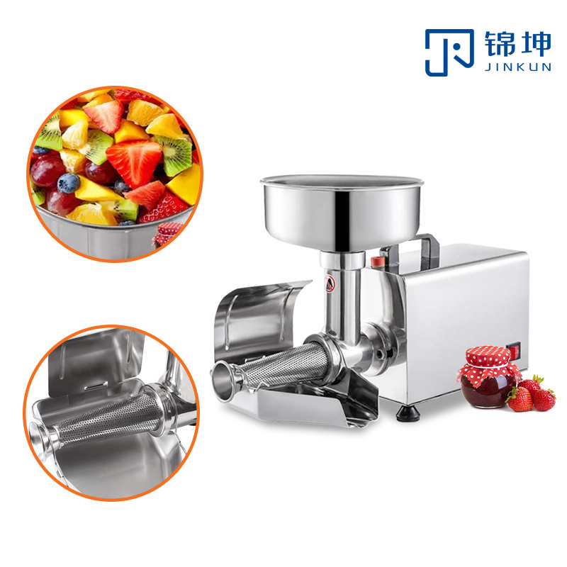 Electric Tomato Strainer Commercial Grade Tomato Milling Machine Stainless Steel Tomato Press and Strainer 90-160 Kg/H