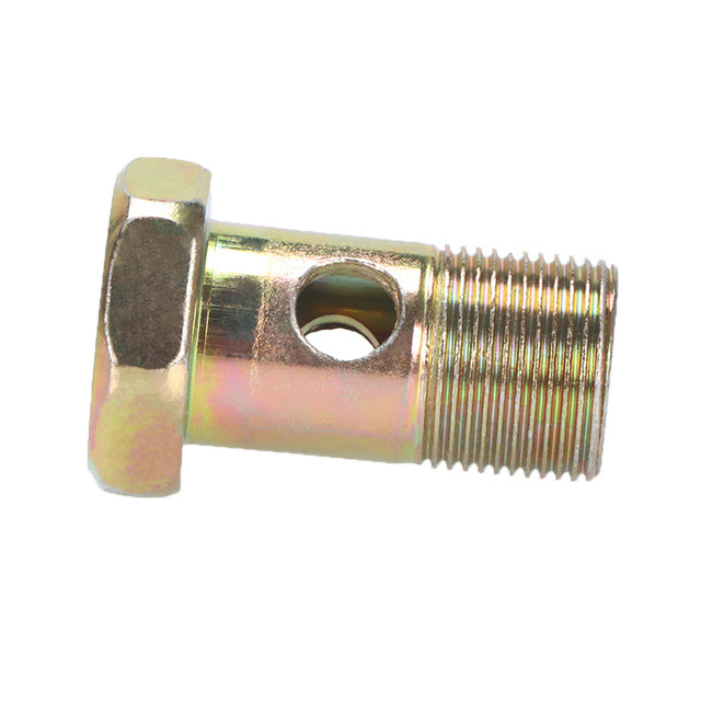 Hydraulic Carbon Steel Banjo Bolt With Hole Hex Head Hollow Screw And Bolts