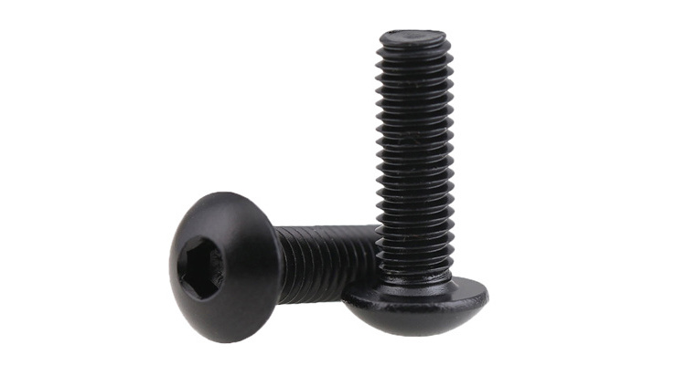 8.8 Grade black Round head hexagon screw Pan socket Bolt Mushroom umbrella head Cup screw machine screws