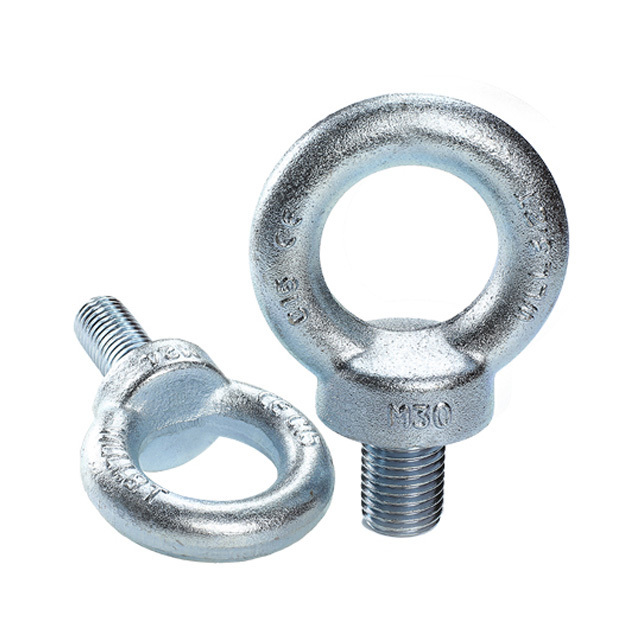 Stainless steel eye lifting bolt m 24 aluminium zinc plated oval eye bolt