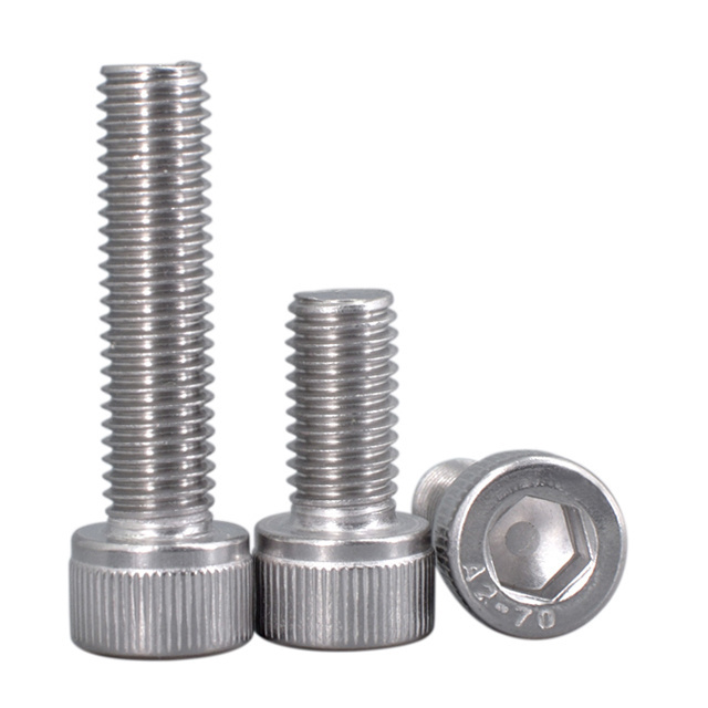 Factory direct sales Stainless Steel Ss304 A2 70 Bolts M6 Din912 Cylinder Hex Socket Head Cap M8 Allen Bolt Screw M4 M5 M8 M10