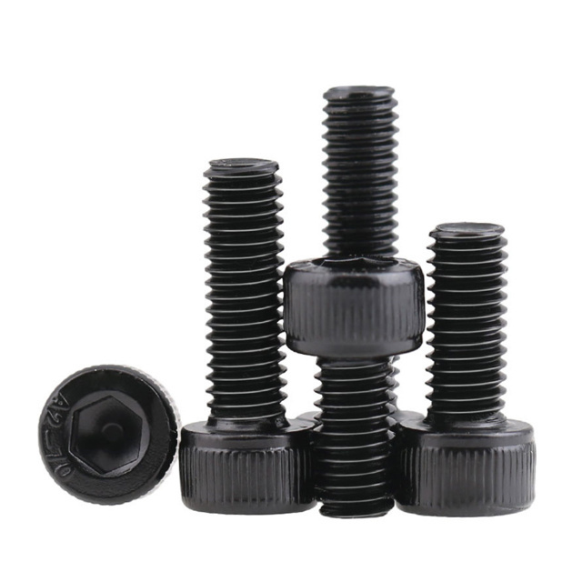 Stainless steel round head hex socket head screw thread allen bolt 1/2 inch black allen cap screw