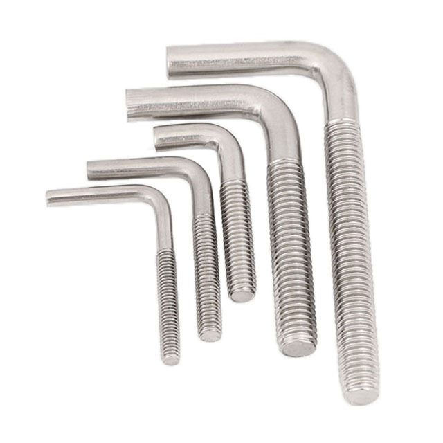 Jiangsu Jinrui Right Angle Bend Hook Bolts, Foundation Bolts ,L shape anchor bolt